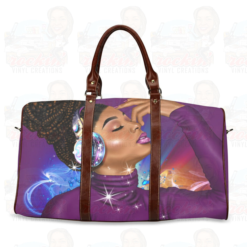 Soul Vibes Waterproof Travel Bag/small (Model 1639) | Rockin Vinyl Creations Bags (1639)