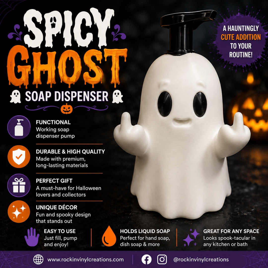 Spicy Ghost Halloween soap dispenser