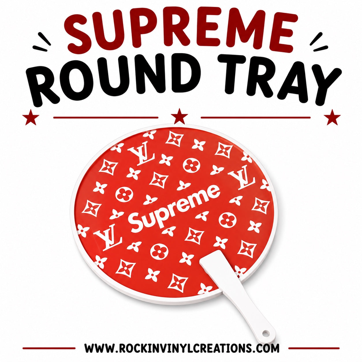 Supreme Red Round Trinket Tray