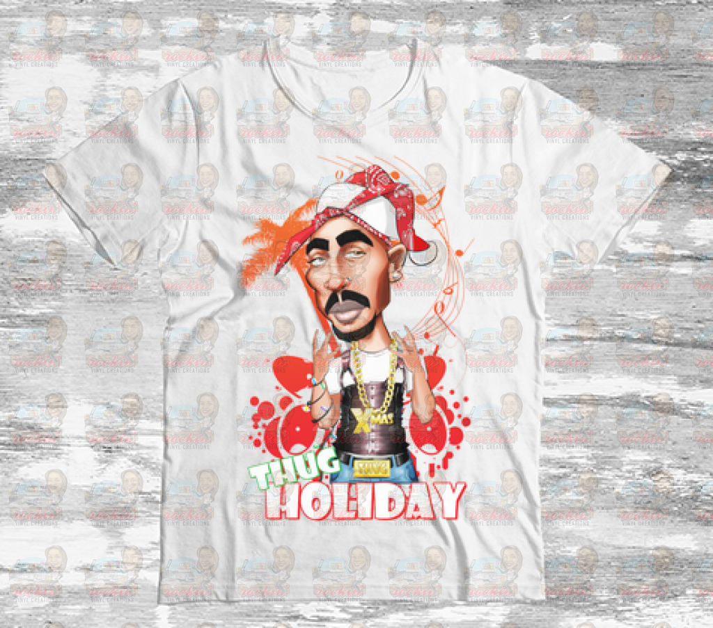 Thug Christmas Unisex Shirt White