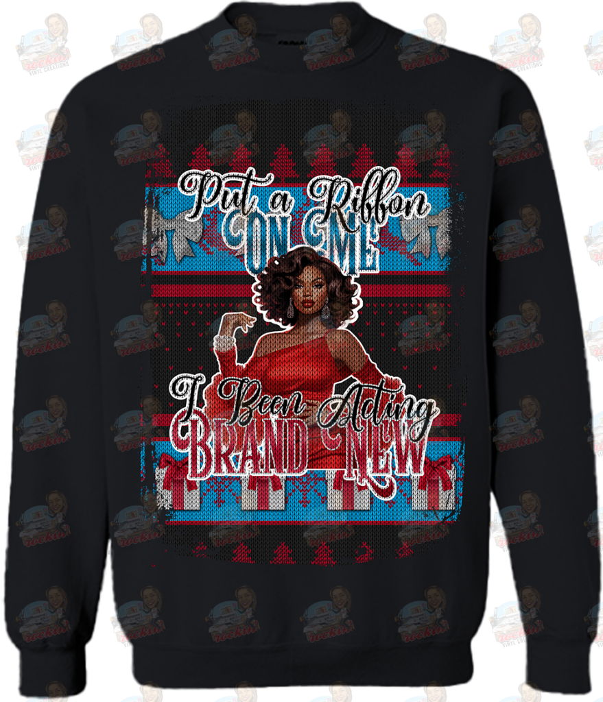 Ugly Christmas Sweater Sweatshirt | Rockin’ Vinyl Creations