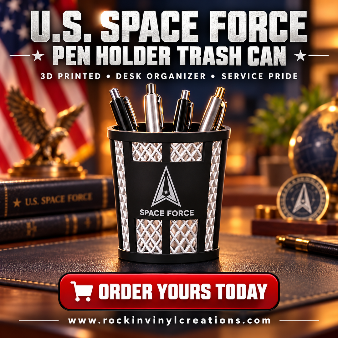 U.S. Space Force Pen Holder Trash Can