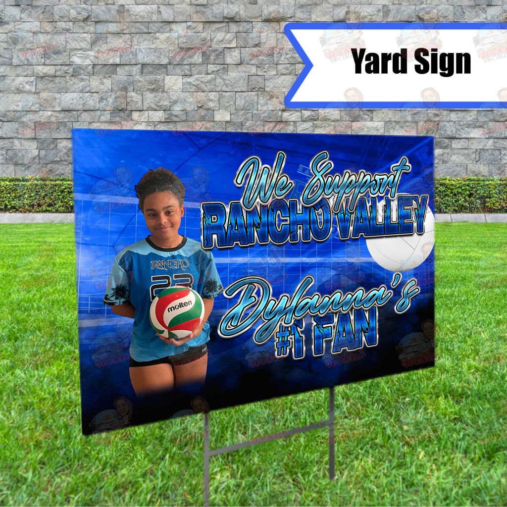 Volleyball Yard Sign | Rockin Vinyl Creations