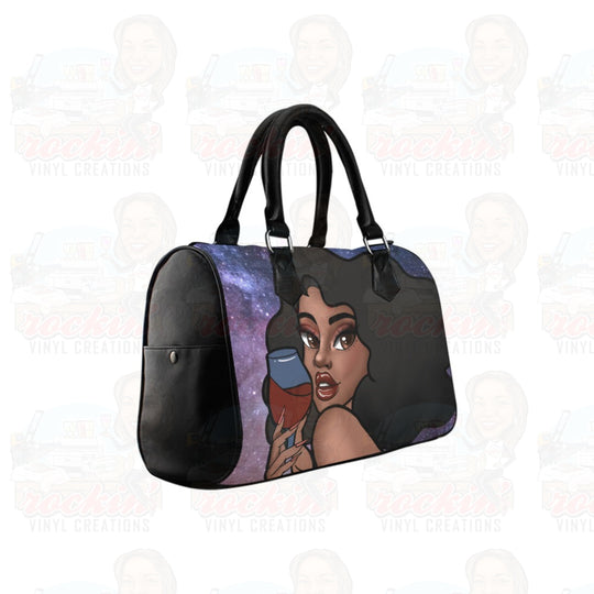 Wine Hand Bag Boston Handbag (Model 1621) | Rockin Vinyl Creations Handbags (1621)