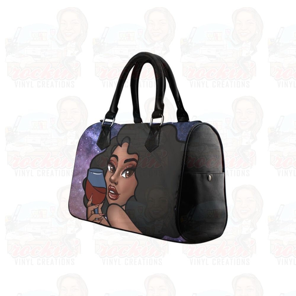 Wine Hand Bag Boston Handbag (Model 1621) | Rockin Vinyl Creations Handbags (1621)