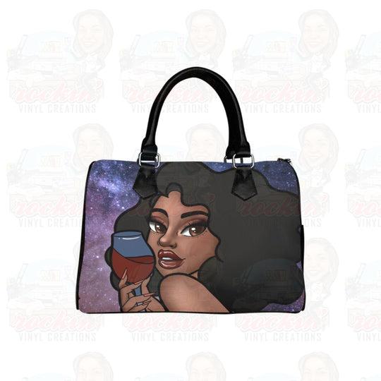 Wine Hand Bag Boston Handbag (Model 1621) | Rockin Vinyl Creations Handbags (1621)