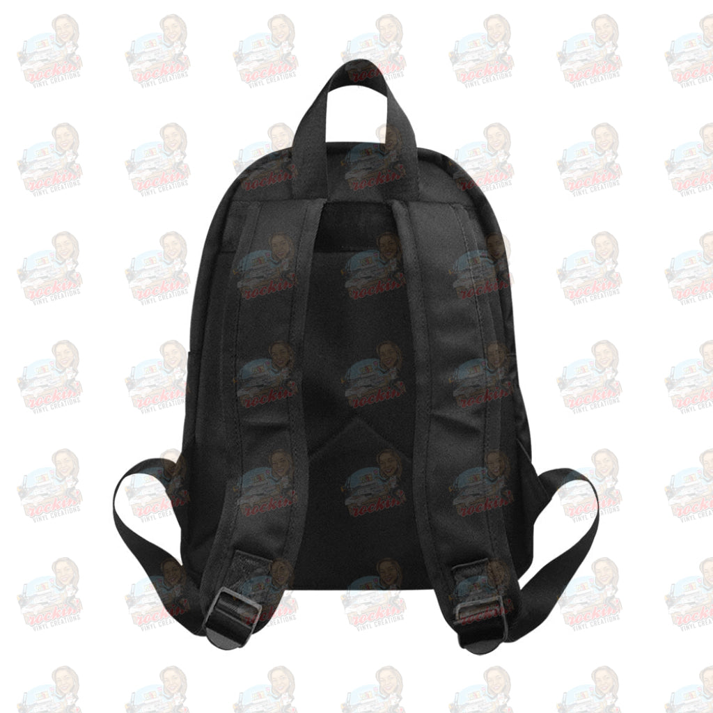 Youth Backpack Fabric School (Model 1684) (Medium)|Rockin Vinyl Creations (1682)