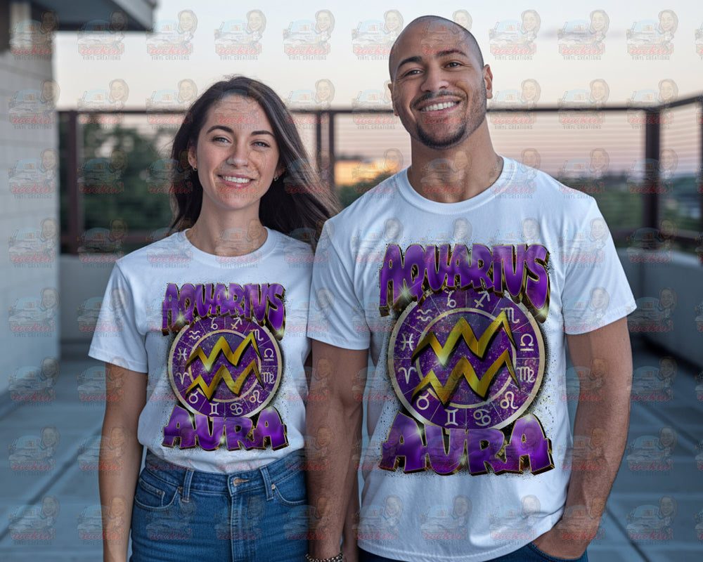 Zodiac Aura Shirt | Rockin’ Vinyl Creations S / Aries