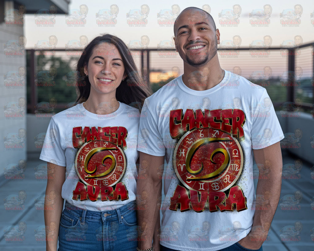 Zodiac Aura Shirt | Rockin’ Vinyl Creations S / Cancer