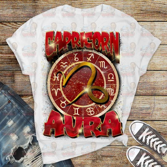 Zodiac Aura Shirt | Rockin’ Vinyl Creations S / Capricorn
