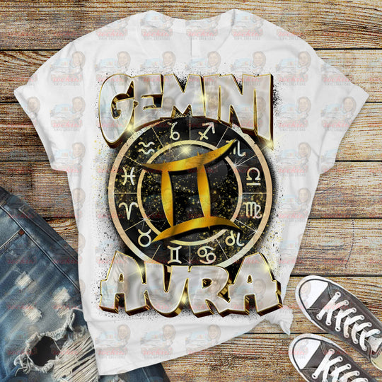 Zodiac Aura Shirt | Rockin’ Vinyl Creations S / Gemini