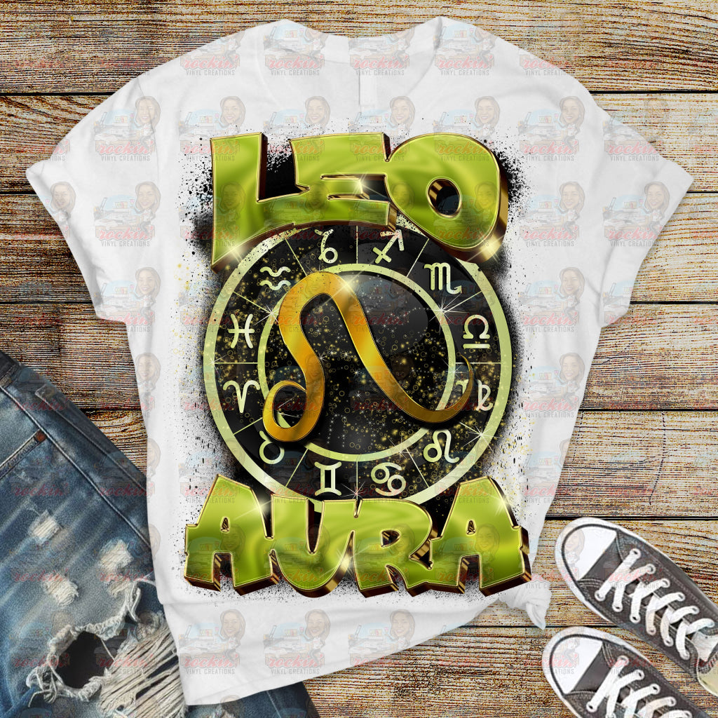 Zodiac Aura Shirt | Rockin’ Vinyl Creations S / Leo