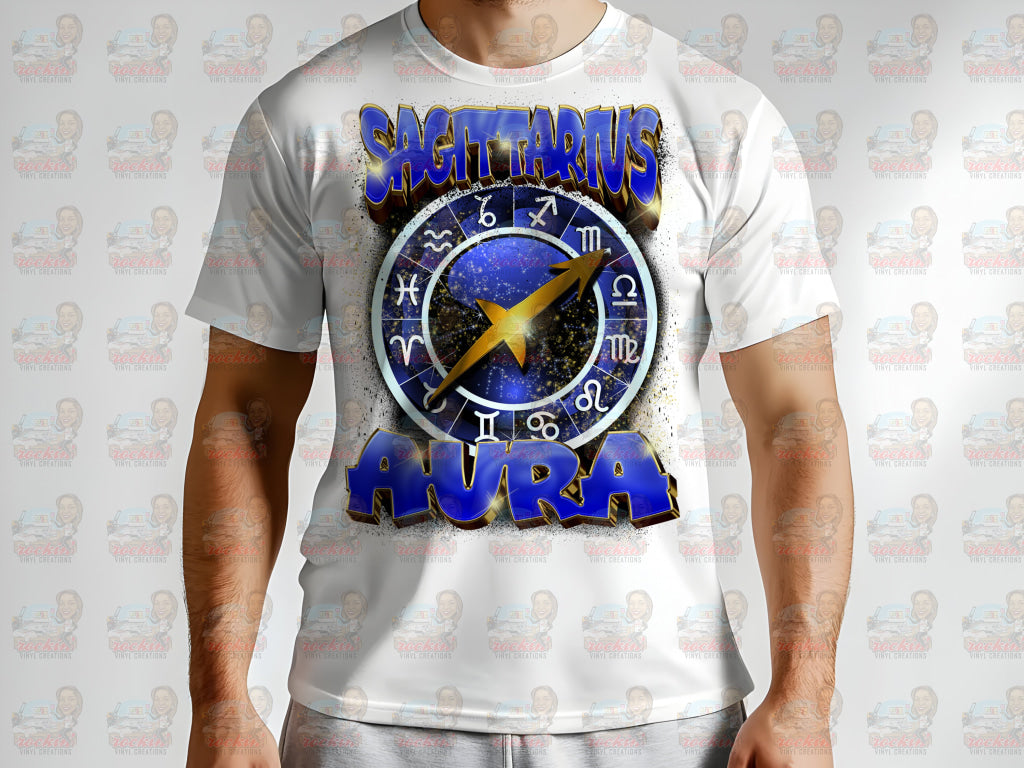 Zodiac Aura Shirt | Rockin’ Vinyl Creations S / Sagittarius